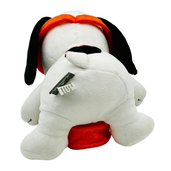 Hallmark Snoopy Halloween Trick or Treat Plush Orange Mask Pumpkin Bag Peanuts - Picture 6 of 8